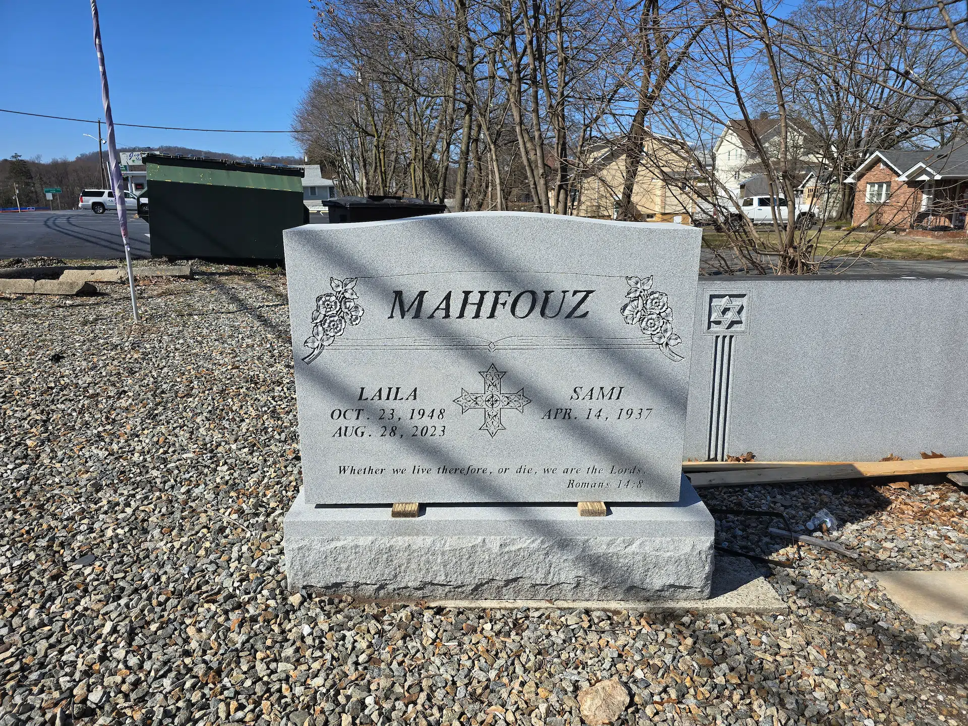 Bronze Headstone hand-carved by Bronze Memorial Shop in NJ — image 1